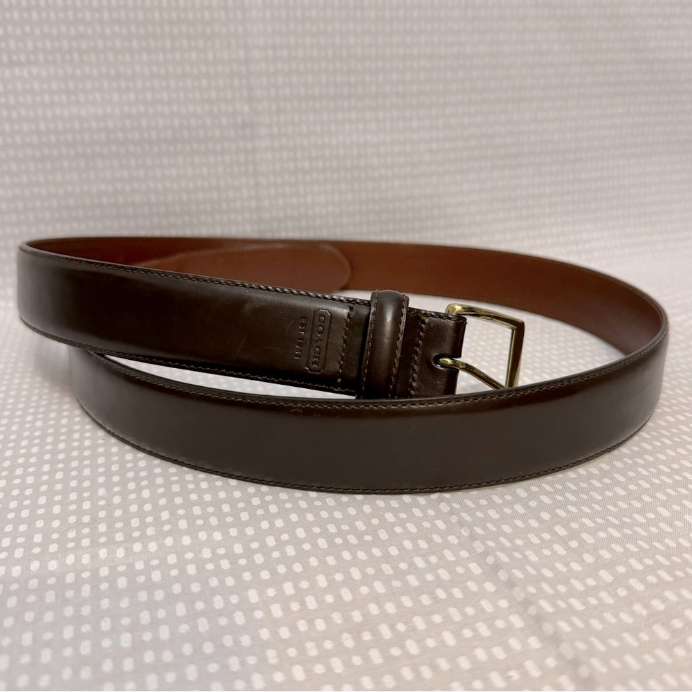 Coach Handmade Calf Skin Leather Belt
